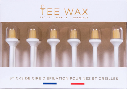 TEE WAX – 12 Sticks de Cire Prêts à l’Emploi – Epilation Nez et Epilation Oreilles – Cire de Pin 100% d’Origine Naturelle – Pour Hommes et Femmes – Fabriqué en France